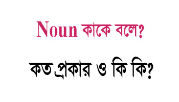 Read more about the article Noun কাকে বলে