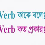 verb কত প্রকার ও কি কি