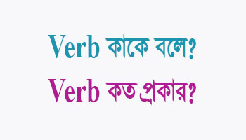 verb কত প্রকার ও কি কি