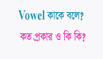 Read more about the article Vowel কাকে বলে