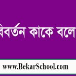 বিবর্তন বলতে কী বোঝায়