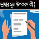 ভাষার মূল উপকরণ কী